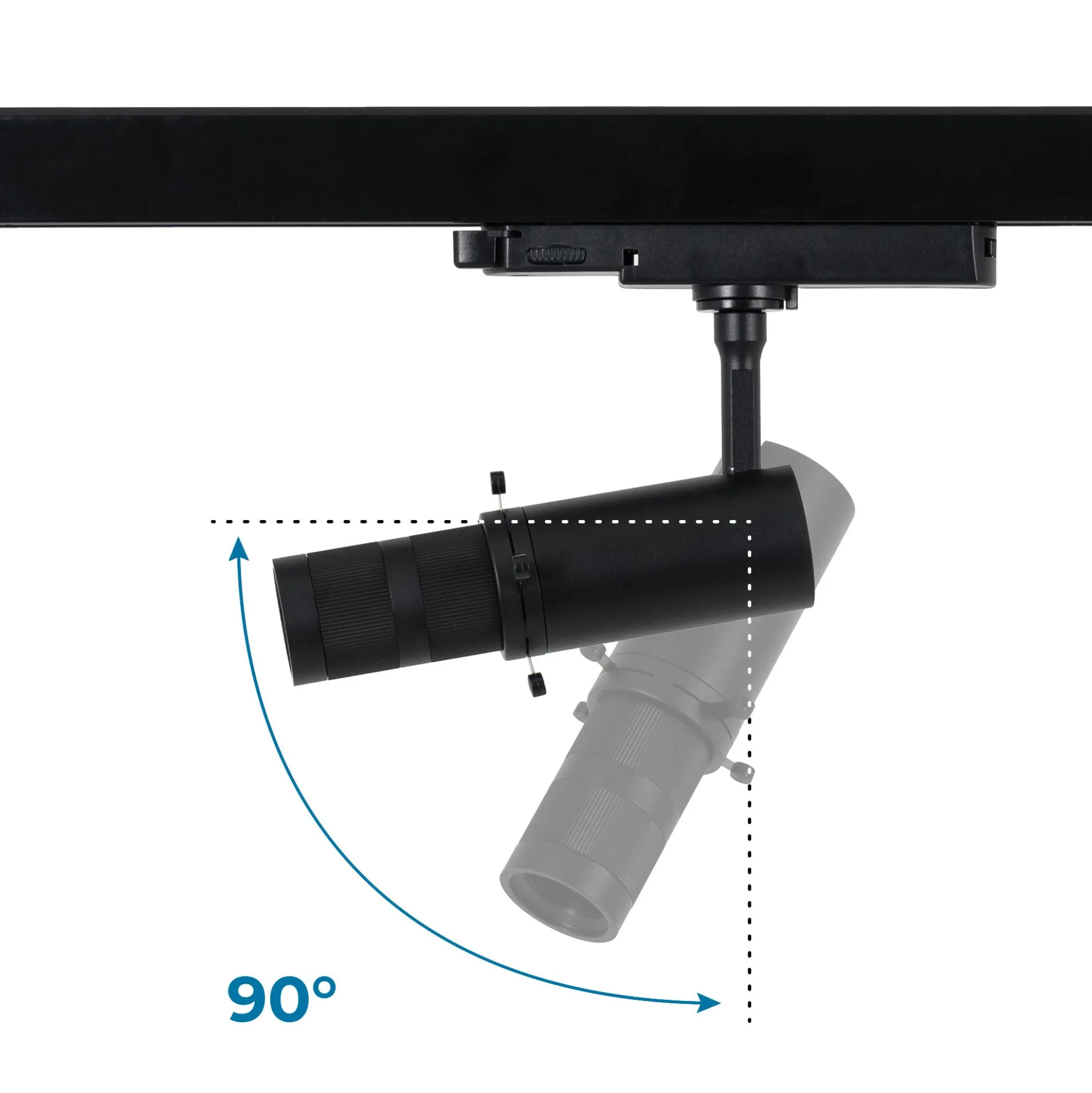 Proyector shapeable para carril trifásico - 10W - 20º-35