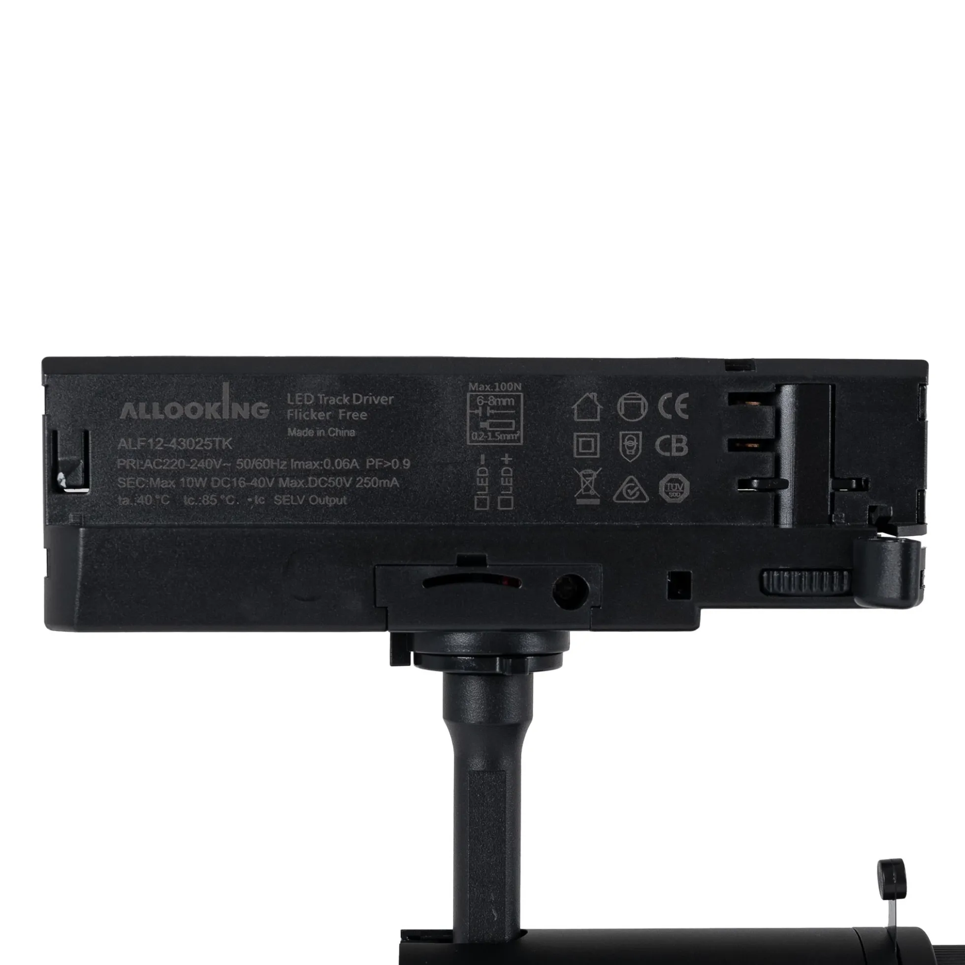Proyector shapeable para carril trifásico - 10W - 20º-35