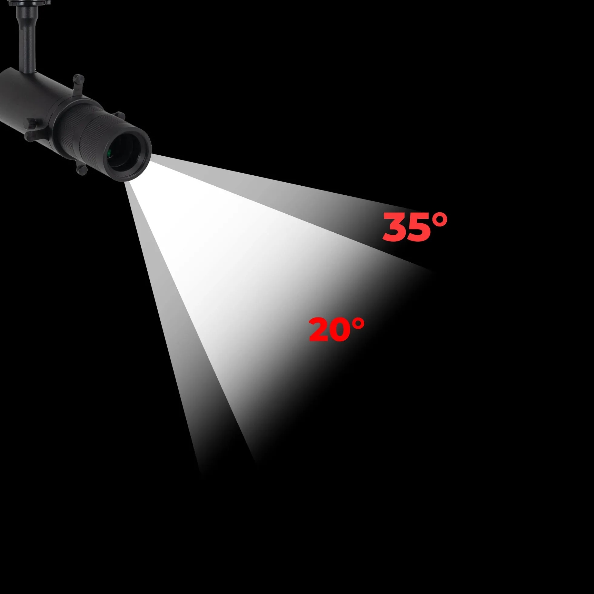 Proyector shapeable para carril trifásico - 10W - 20º-35