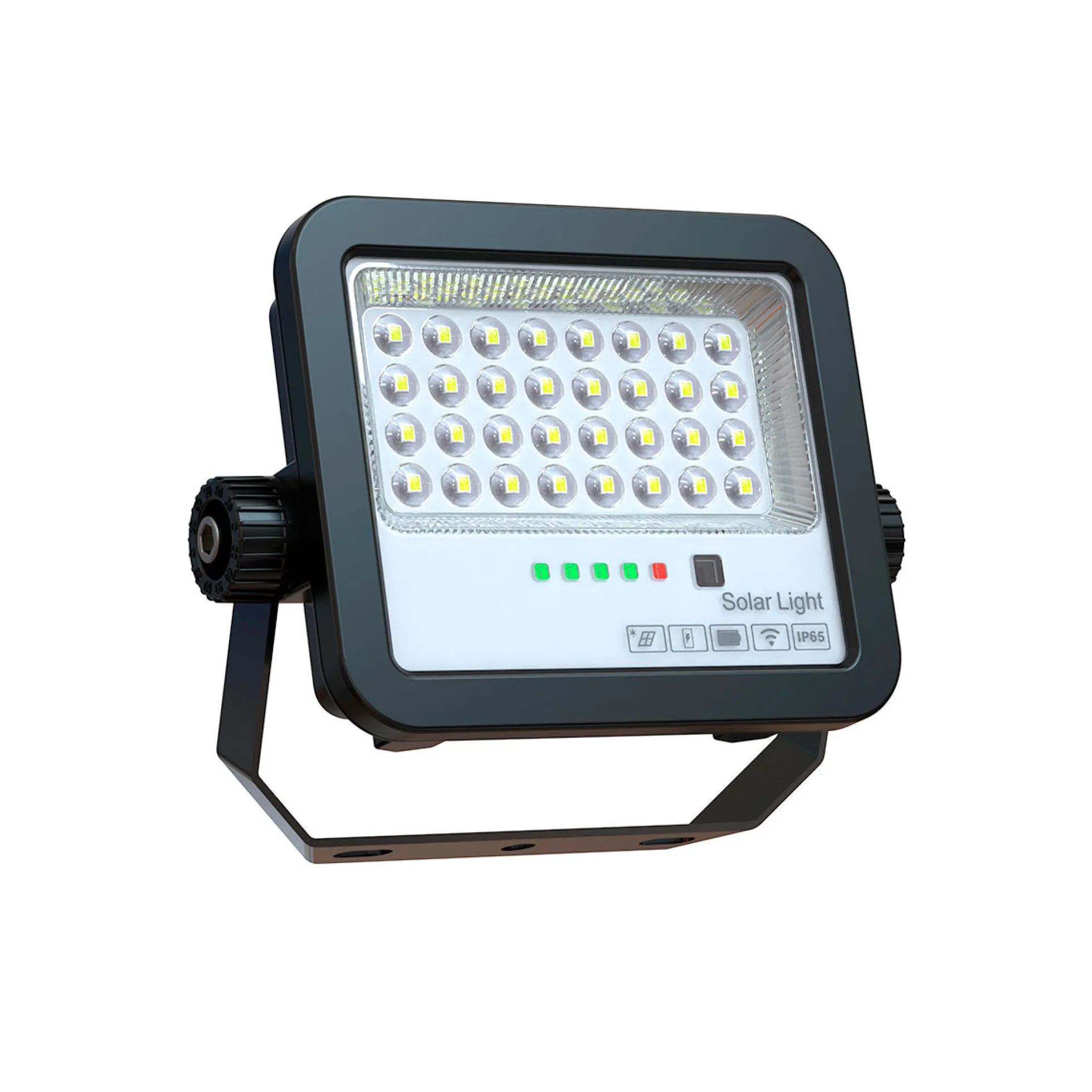 Proyector solar con panel y mando a distancia - 40W - 6500K - IP65