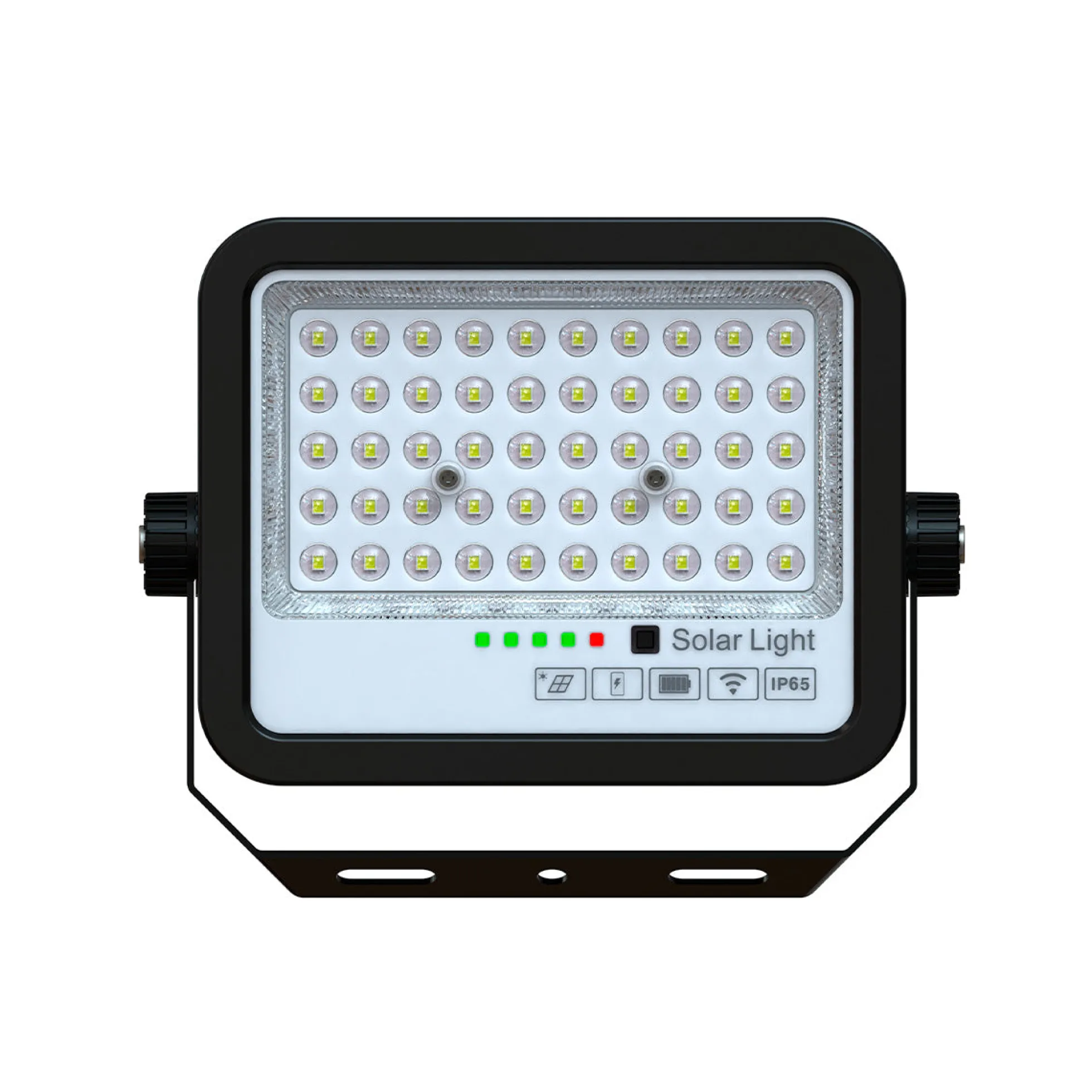 Proyector solar con panel y mando a distancia - 50W - 6500K - IP65