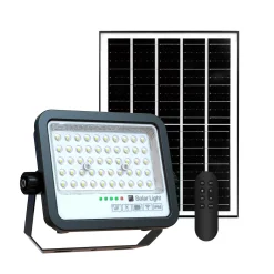 Proyector solar con panel y mando a distancia - 100W - Medium - 6500K - IP65