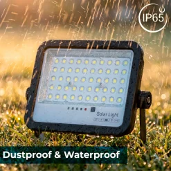 Proyector solar con panel y mando a distancia - 100W - Medium - 6500K - IP65
