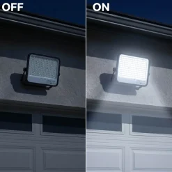 Proyector solar con panel y mando a distancia - 300W - 6500K - IP65