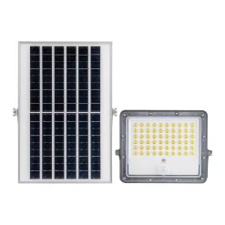 Proyector solar de seguridad 32W - Sensor PIR y mando a distancia - 4000K - IP65
