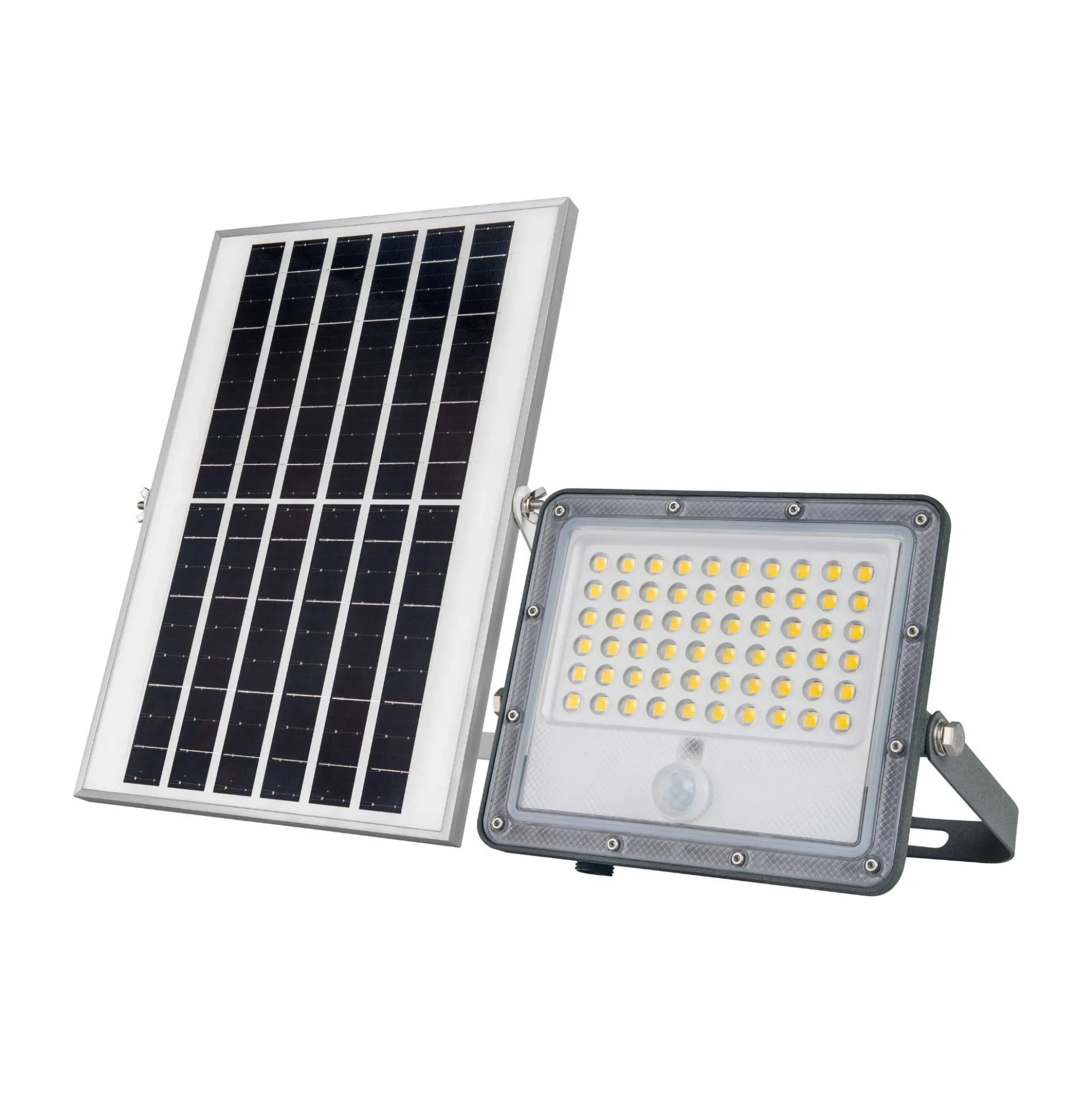 Proyector solar de seguridad 32W - Sensor PIR y mando a distancia - 4000K - IP65