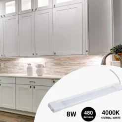 Regleta LED bajo mueble cocina 8W - 50cm