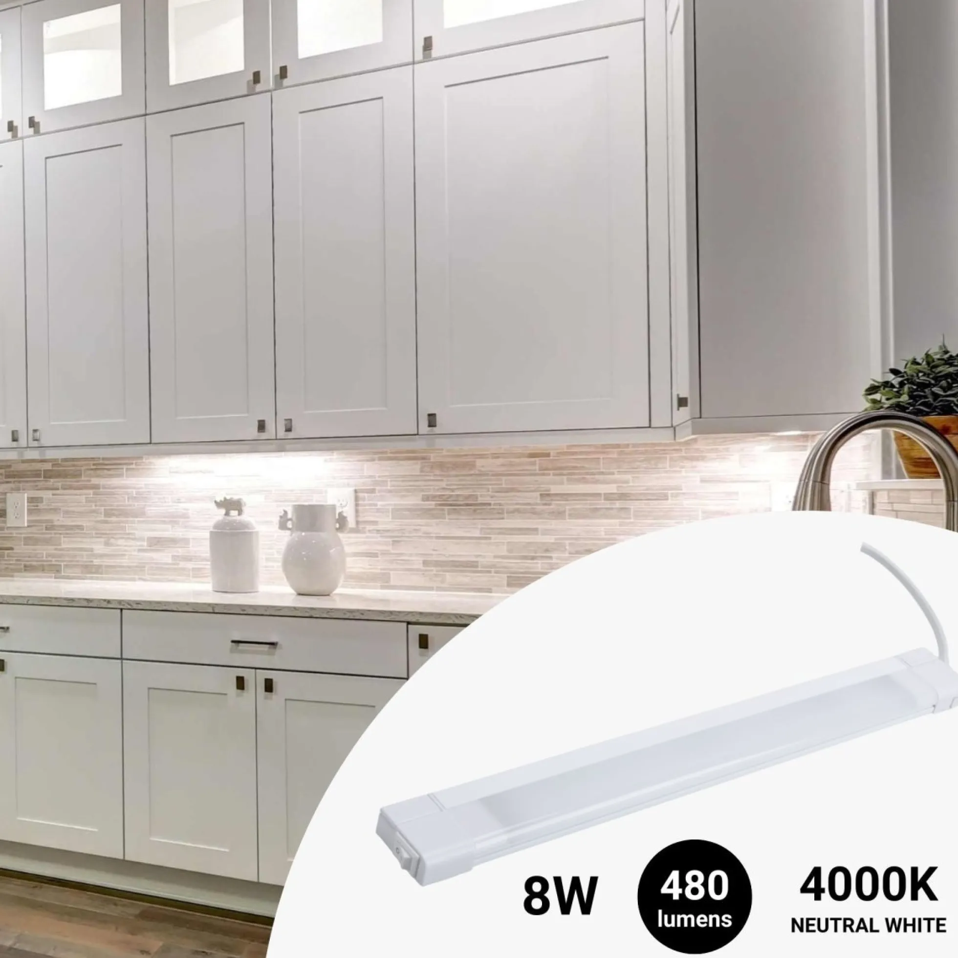 Regleta LED bajo mueble cocina 8W - 50cm