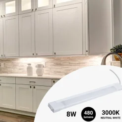 Regleta LED bajo mueble cocina 8W - 50cm