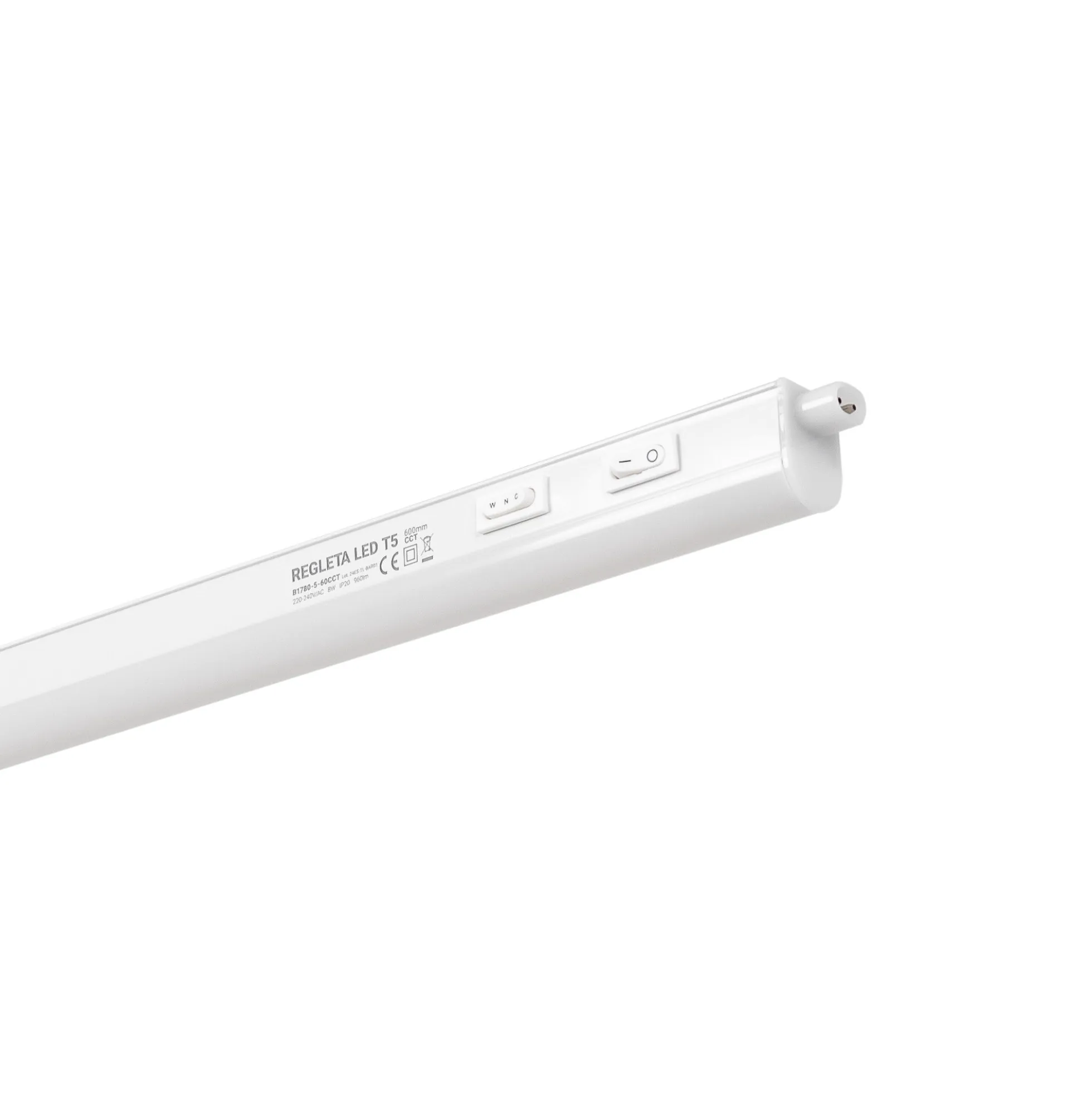 Regleta LED bajo mueble T5 - 8W - CCT - 60 cm - Opal