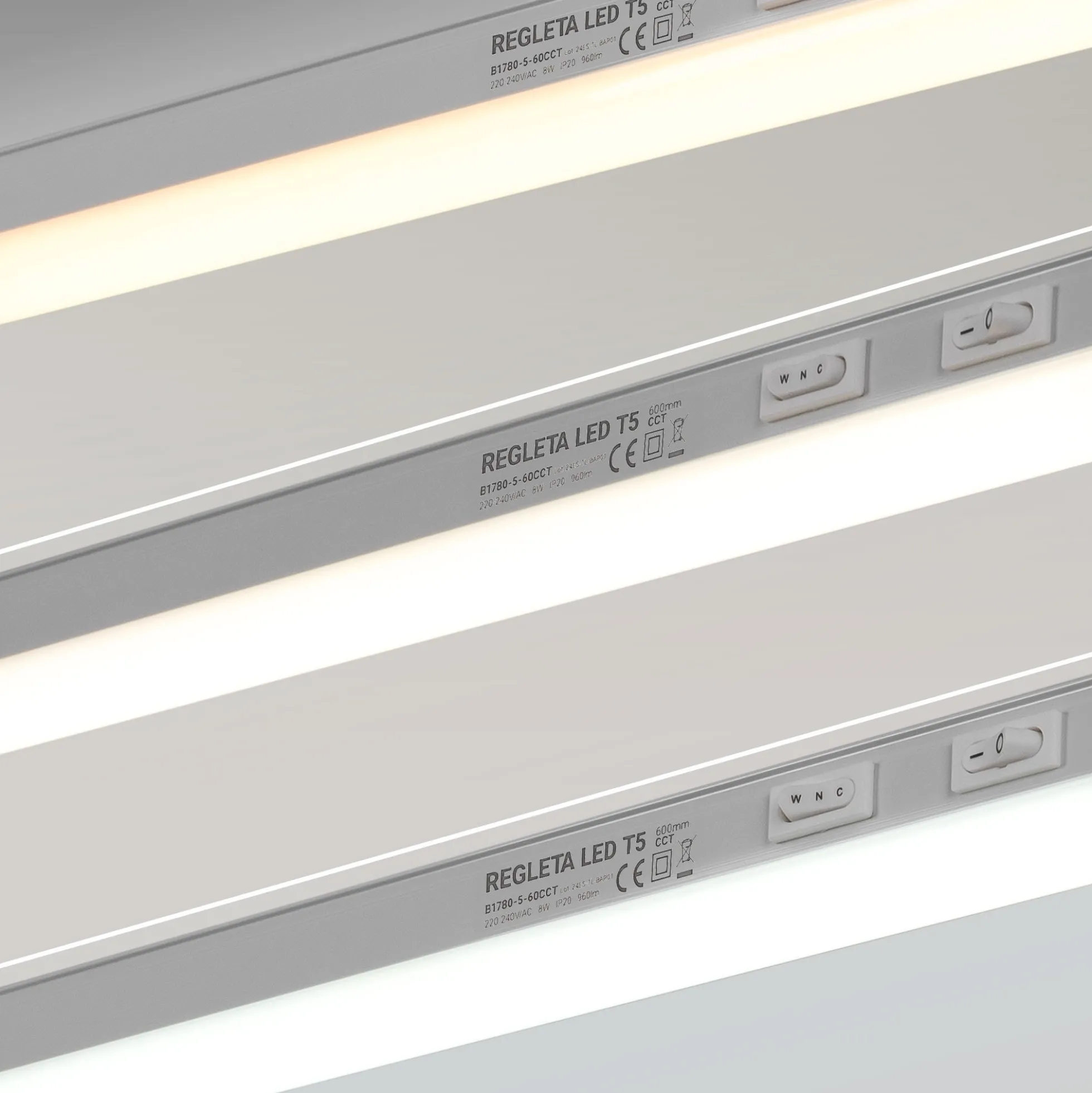Regleta LED bajo mueble T5 - 8W - CCT - 60 cm - Opal