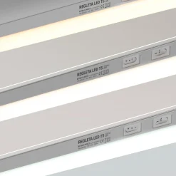 Regleta LED bajo mueble T5 12W CCT 90 cm | Luz blanca ajustable + interruptor