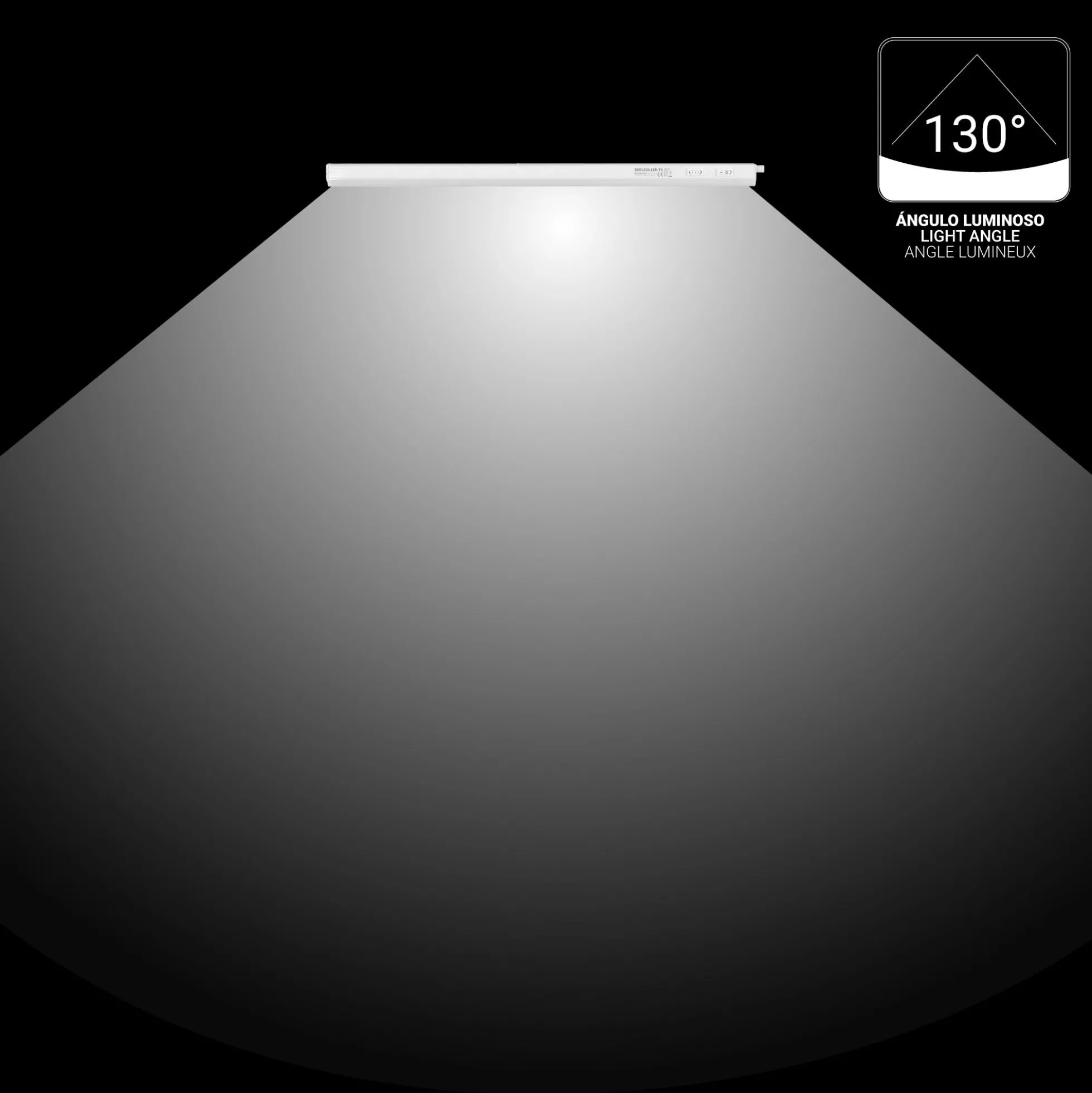 Regleta LED bajo mueble T5 12W CCT 90 cm | Luz blanca ajustable + interruptor