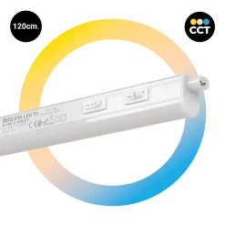 Regleta LED bajo mueble T5 - 14W - CCT - 120 cm - Opal