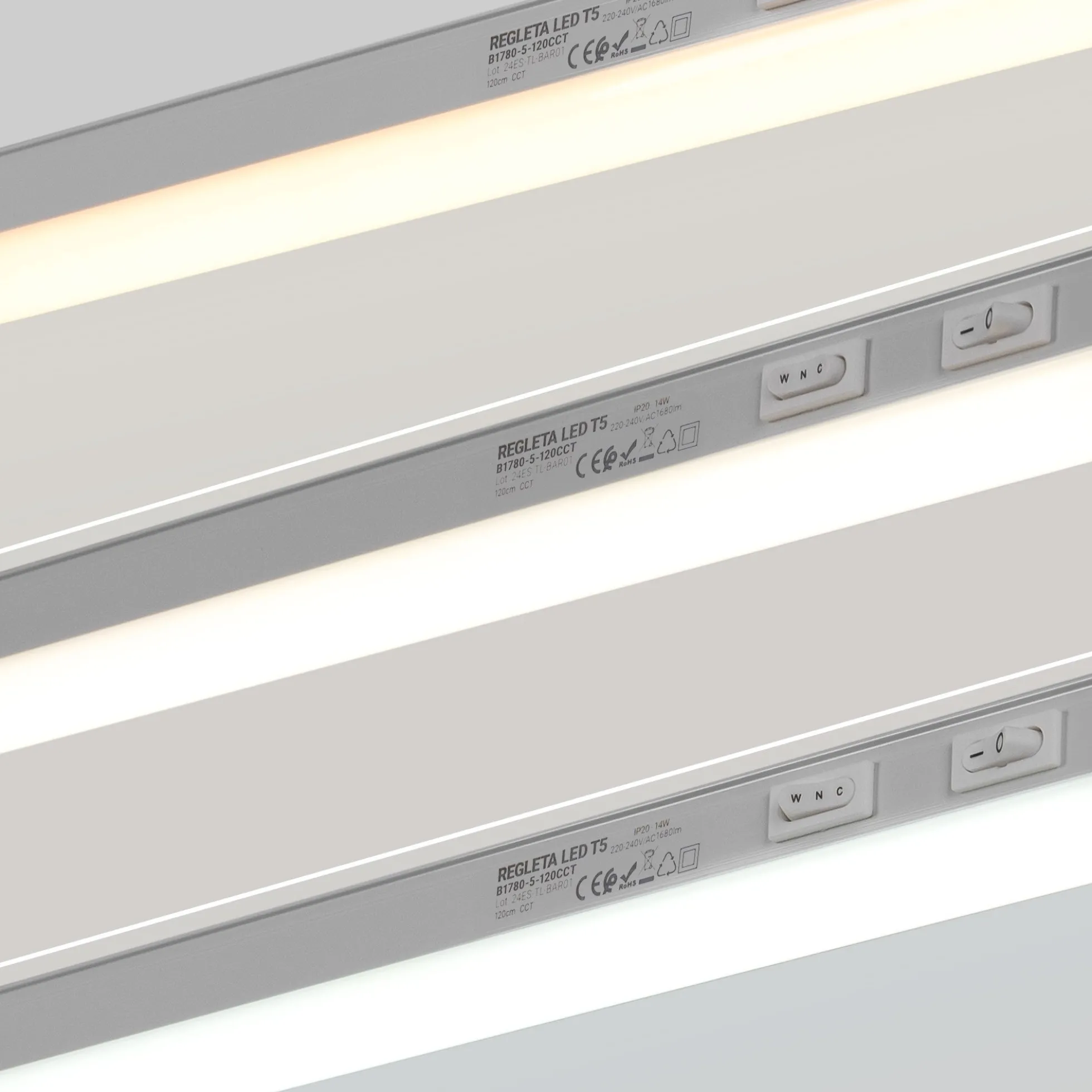 Regleta LED bajo mueble T5 - 14W - CCT - 120 cm - Opal