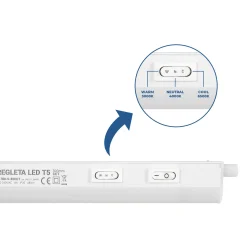 Regleta LED bajo mueble T5 - 4W - CCT - 30 cm - Opal