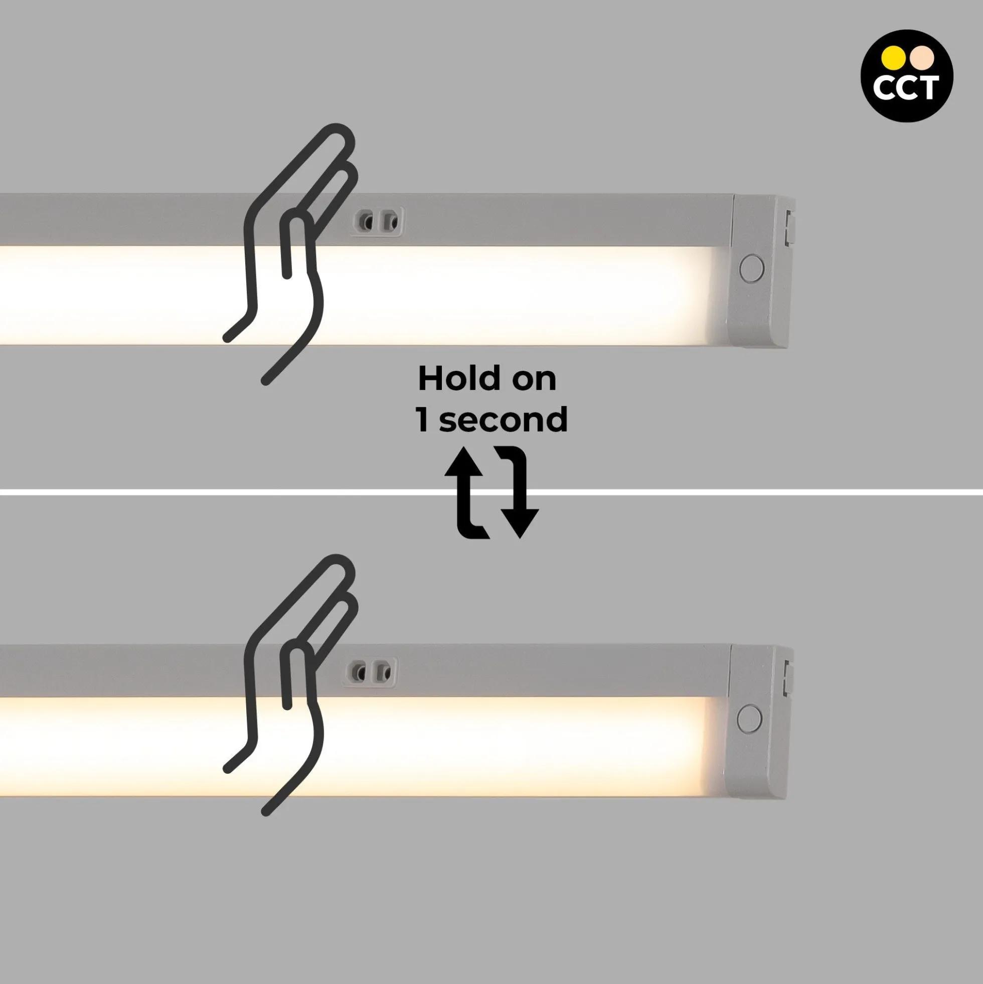 Regleta LED bajo mueble 8W - CCT - Con sensor - 60cm
