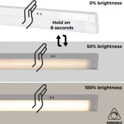Regleta LED bajo mueble 8W - CCT - Con sensor - 60cm