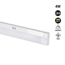Regleta LED bajo mueble 4W - CCT - Con sensor IR - 30cm