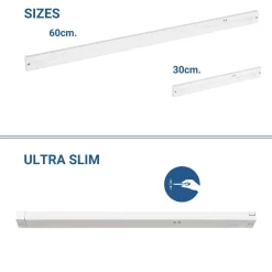 Regleta LED bajo mueble 4W - CCT - Con sensor IR - 30cm