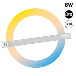 Regleta LED bajo mueble - 8W - CCT - Intensidad regulable - 60cm