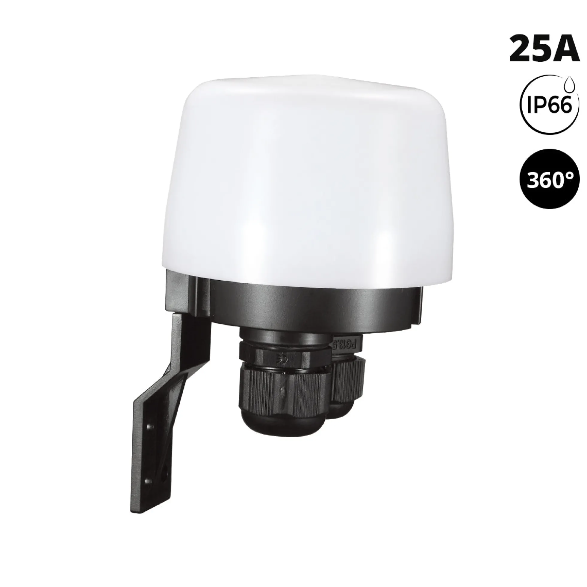 Sensor crepuscular de pared - 360º - 25A - IP66