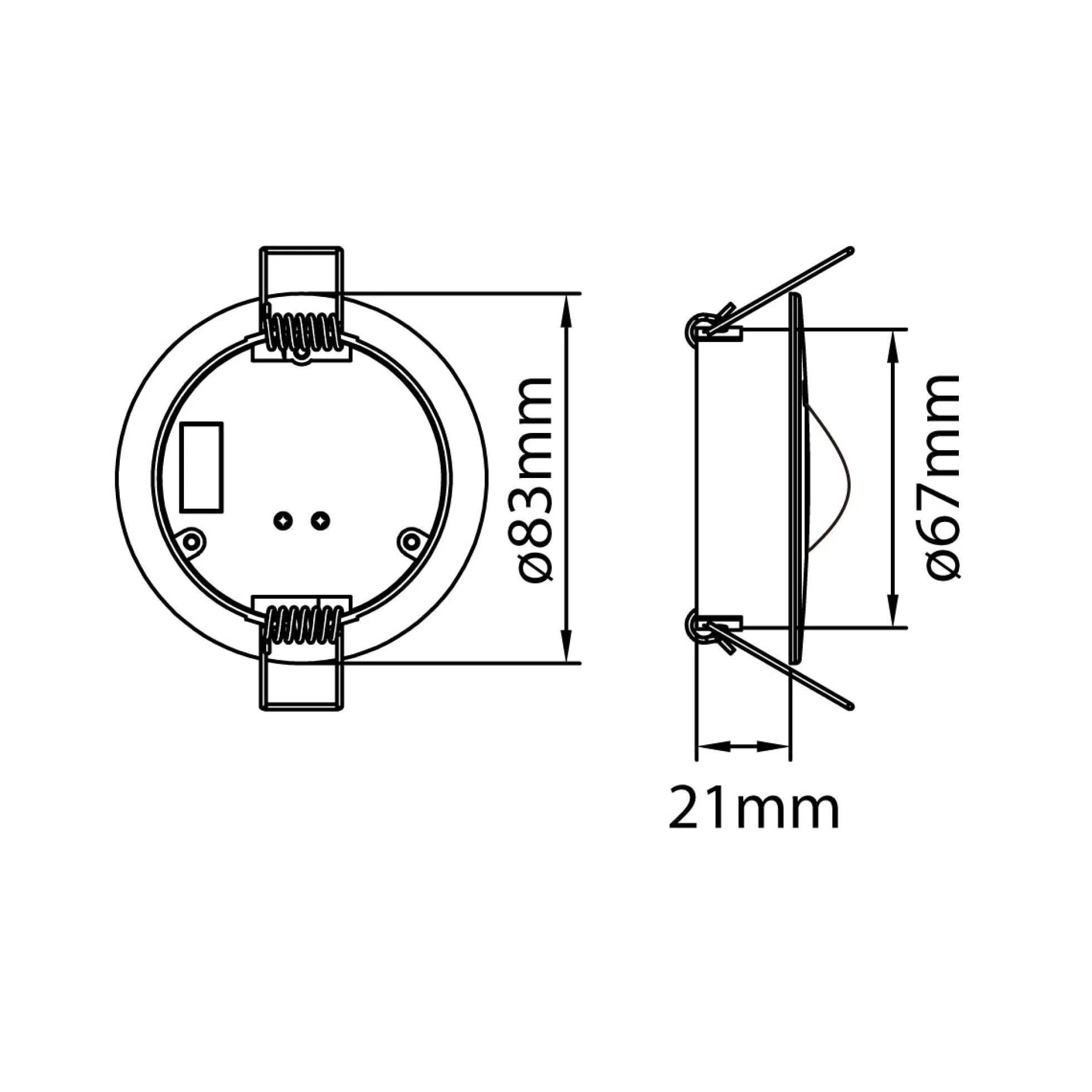 Sensor de microondas DALI-2 empotrable - Sensor movimiento + luz - 12/24V - 360°