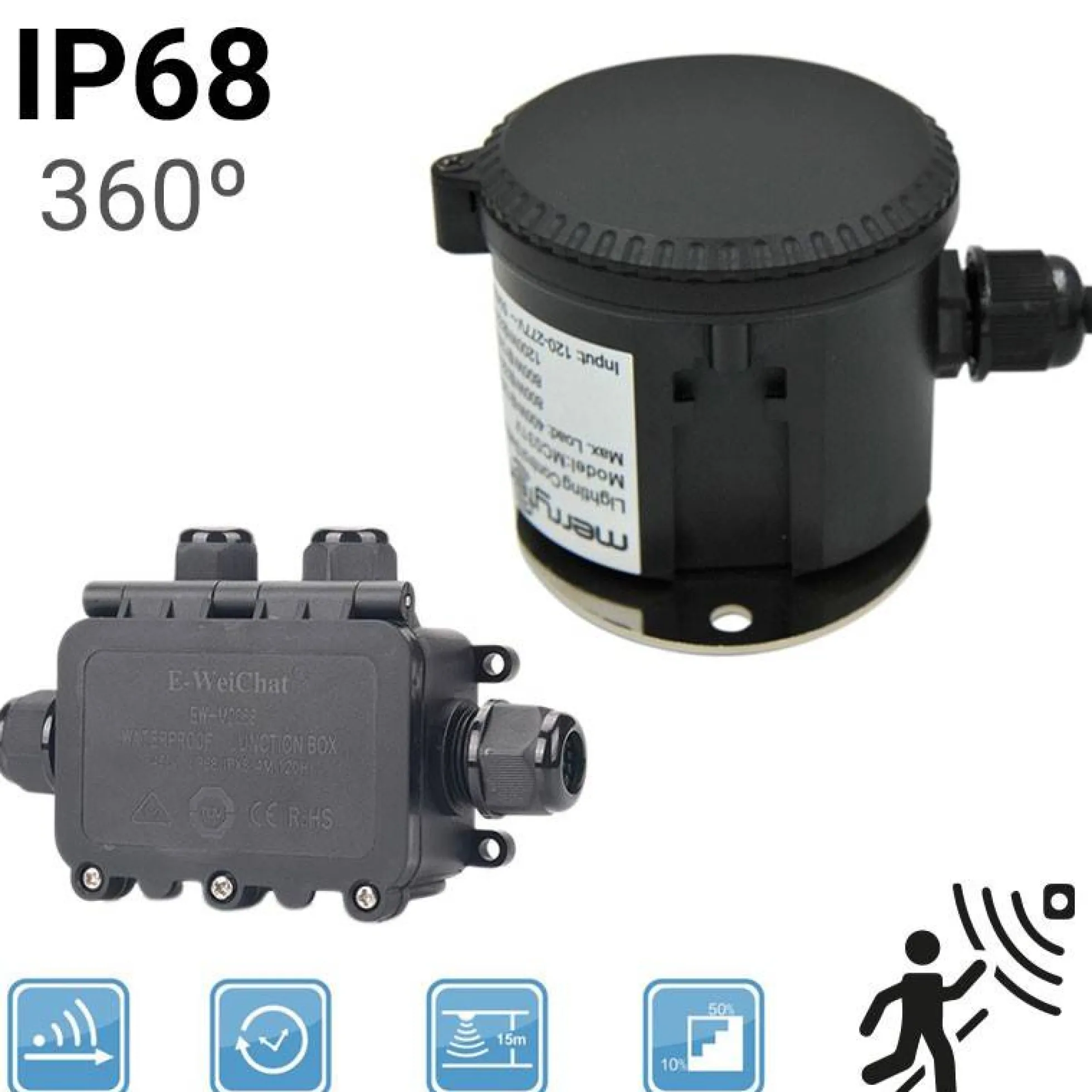 Sensor de movimiento Merrytek Control 1-10V MC054V