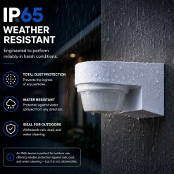 Sensor de movimiento PIRde pared - 240° - 1000W - IP65