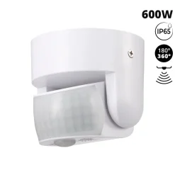 Sensor de movimiento PIR - 3 en 1 - 180°/360° - 600W - IP65