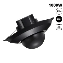 Sensor de movimiento PIR - 2 en 1 - 360º - 1000W - IP44