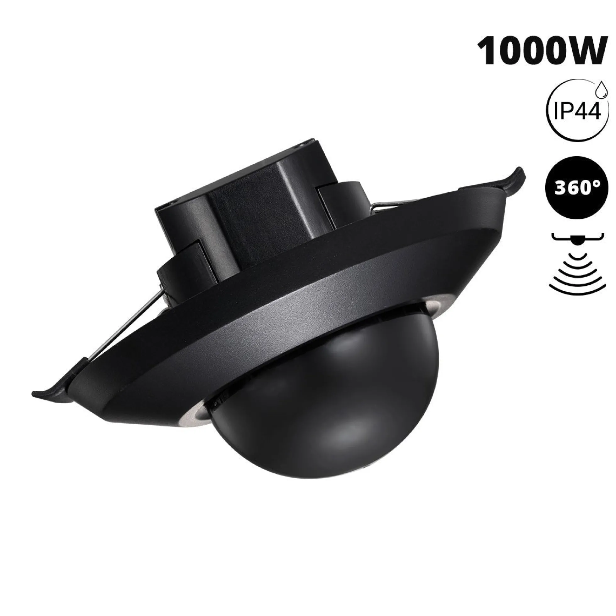 Sensor de movimiento PIR - 2 en 1 - 360º - 1000W - IP44