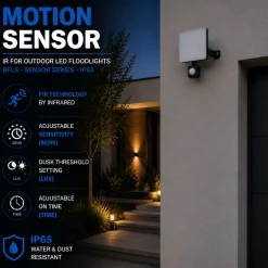 Sensor de movimiento PIR para proyectores LED de exterior BFLS - Sensor series - IP65