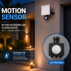 Sensor de movimiento PIR para proyectores LED de exterior BFLS - Sensor series - IP65