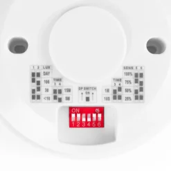 Sensor de movimiento por microondas - Superficie - DIP Switch - Techo/pared