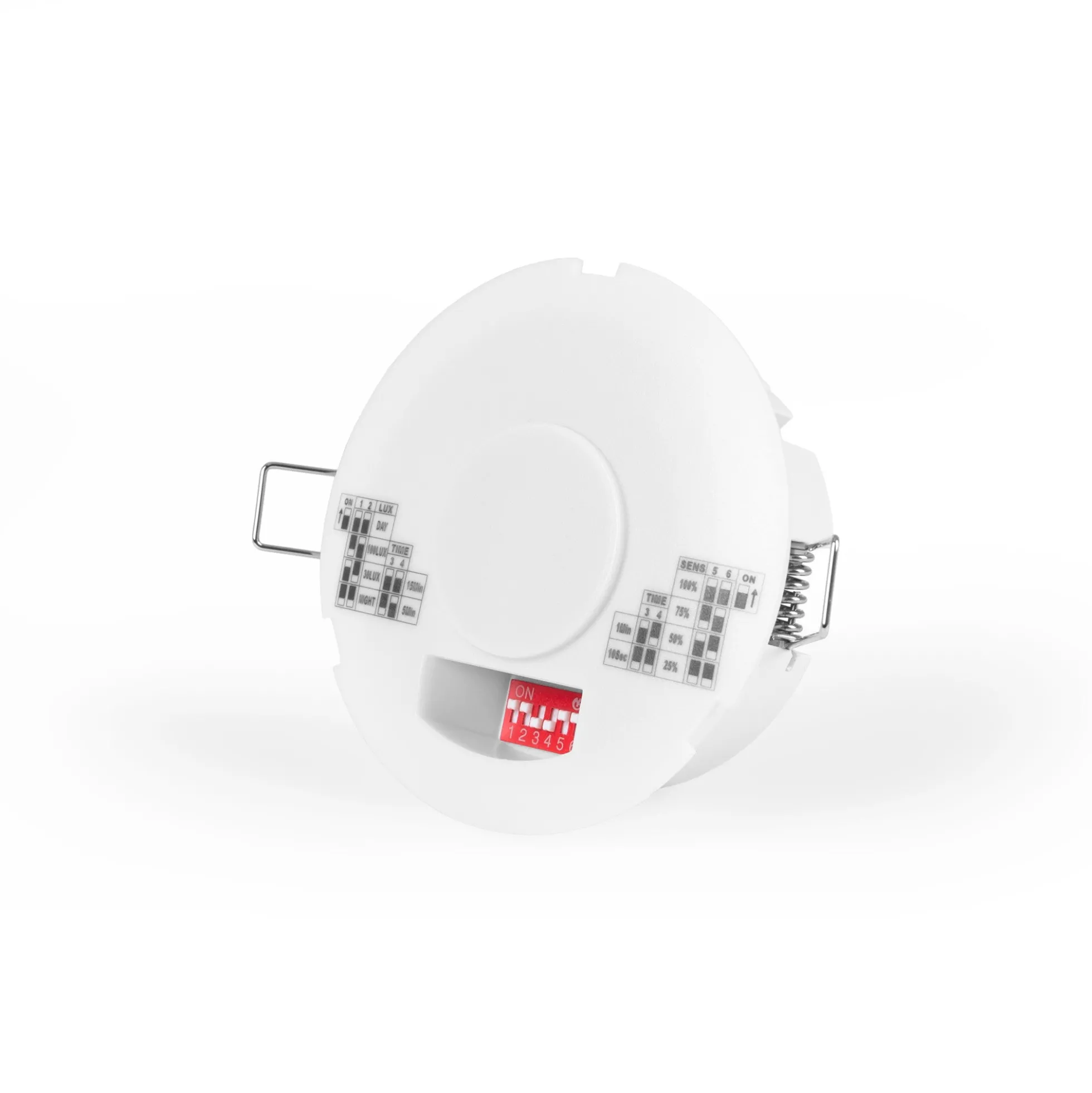 Sensor de movimiento por microondas 2 en 1 - Superficie/ empotrable - DIP Switch
