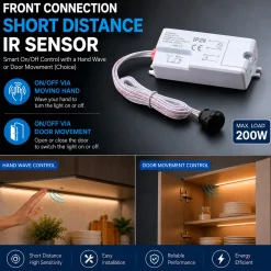 Sensor IR de corta distancia - Superficie - 200W - IP20