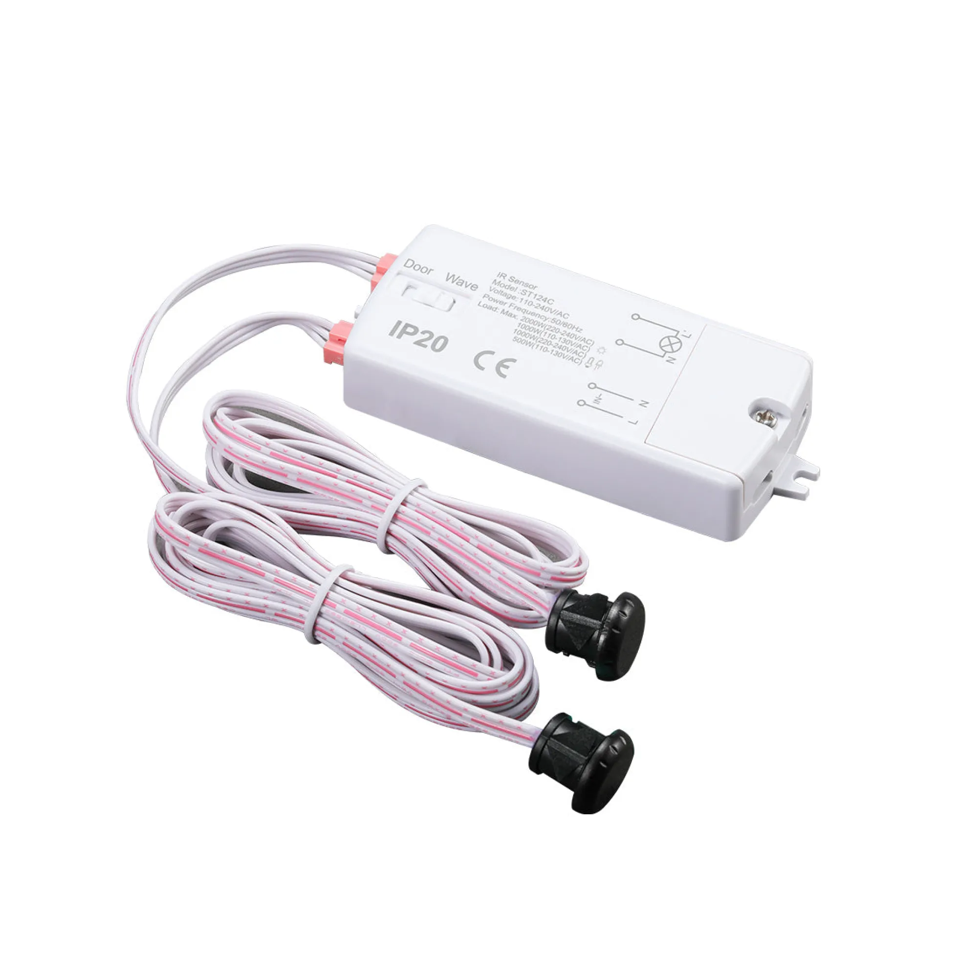 Sensor IR doble de corta distancia - Superficie - 1000W - IP20