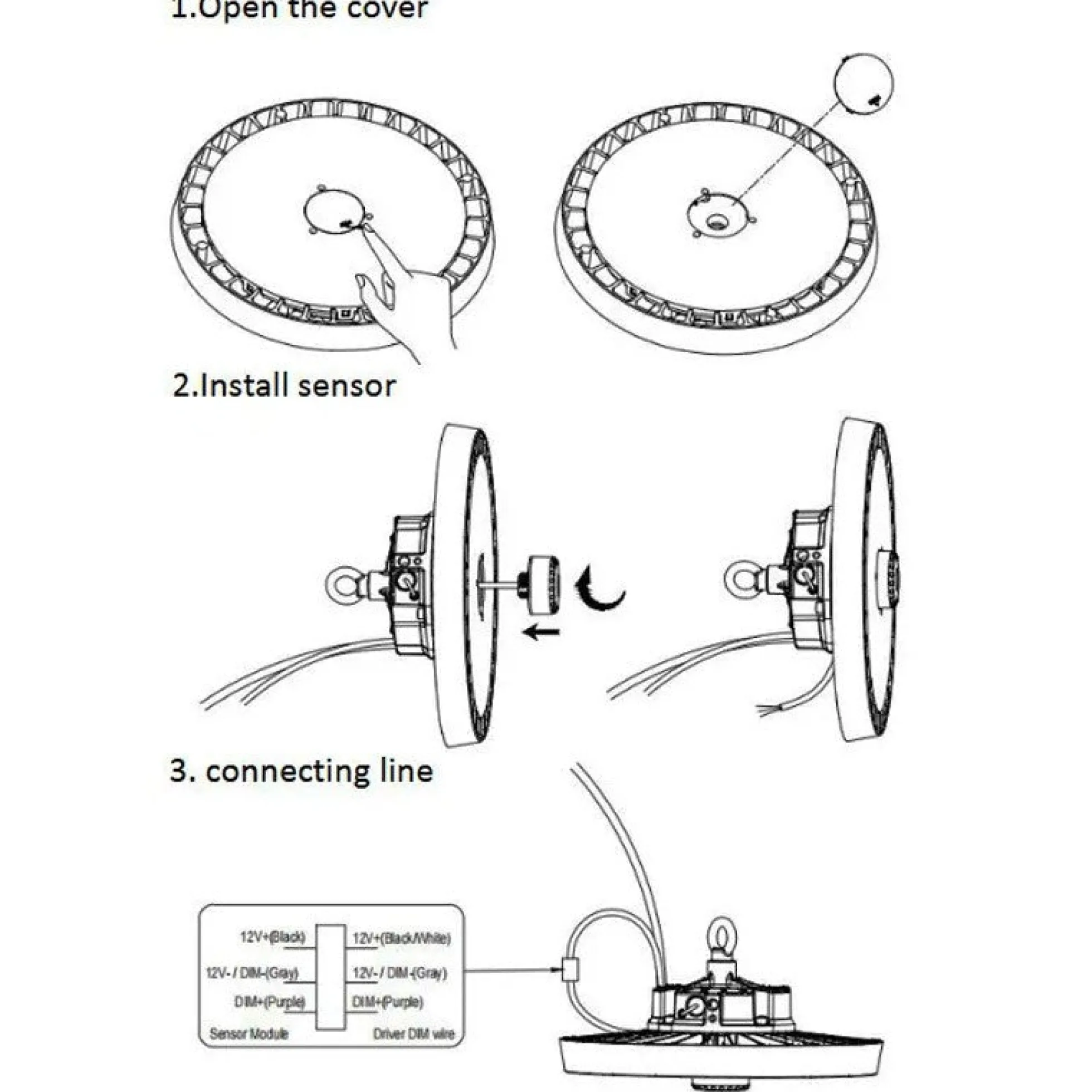 Sensor microondas para campanas LED B8137-B8138