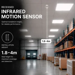Sensor PIR de movimiento - Empotrable - 600W - 360° - IP65