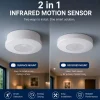 Sensor PIR de movimiento - Superficie/Empotrable - 600W - 360° - IP20