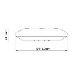Sensor PIR de movimiento - Superficie - 1000W - 360° - IP20