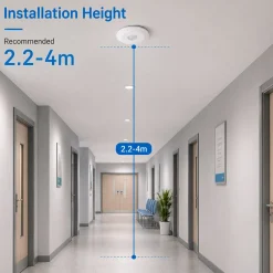 Sensor PIR de movimiento - Superficie - 1000W - 360° - IP20