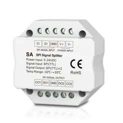 Splitter de señal RGB / RGBW - SPI - 5-24VDC