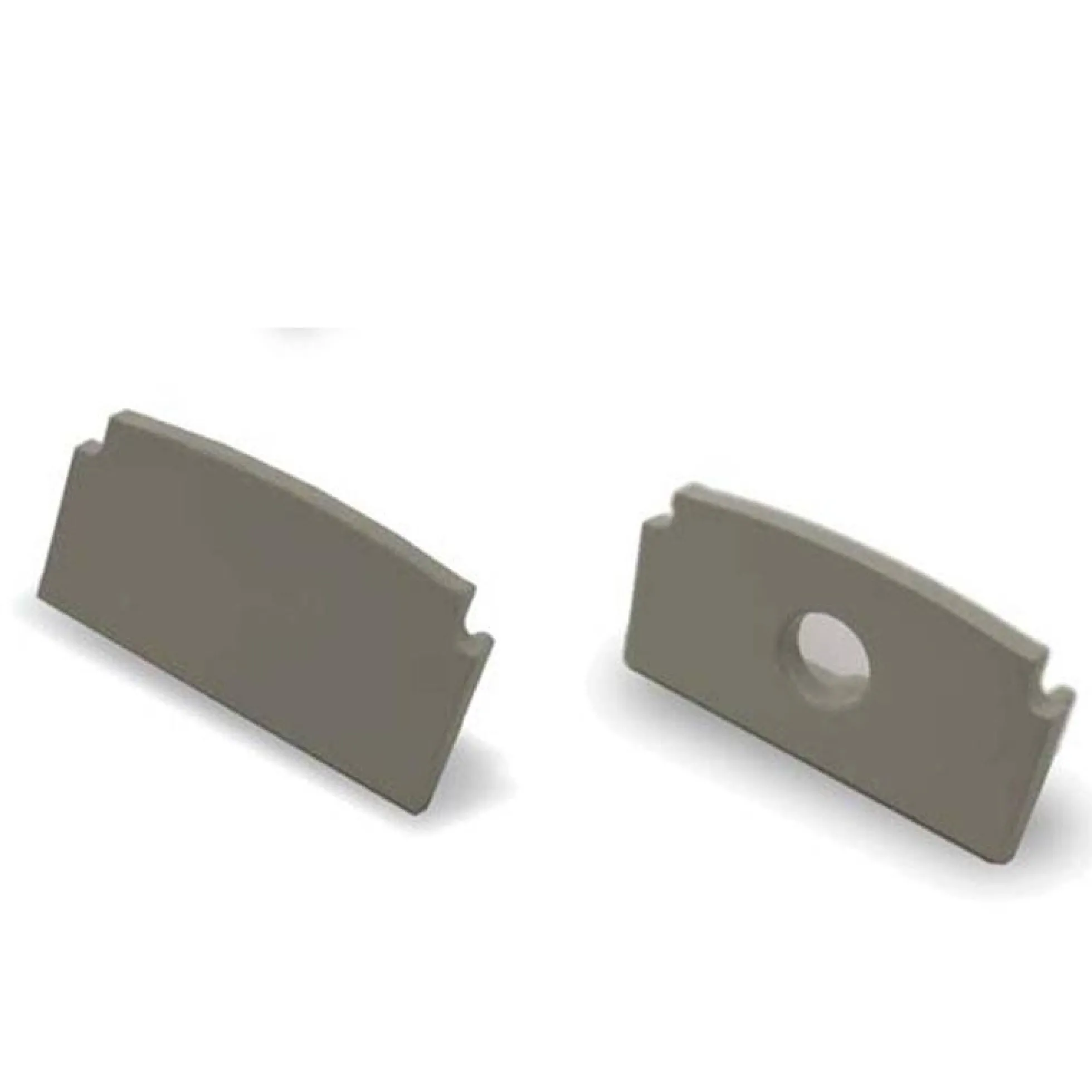 Tapa final para perfil de Aluminio Empotrable 22x13mm