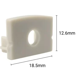 Tapa lateral para perfil de superficie 18x12mm (1ud)