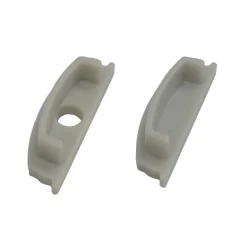 TAPAS LATERALES PARA PERFIL FLEXIBLE DE SUPERFICIE 18X6MM (1 UNIDAD)