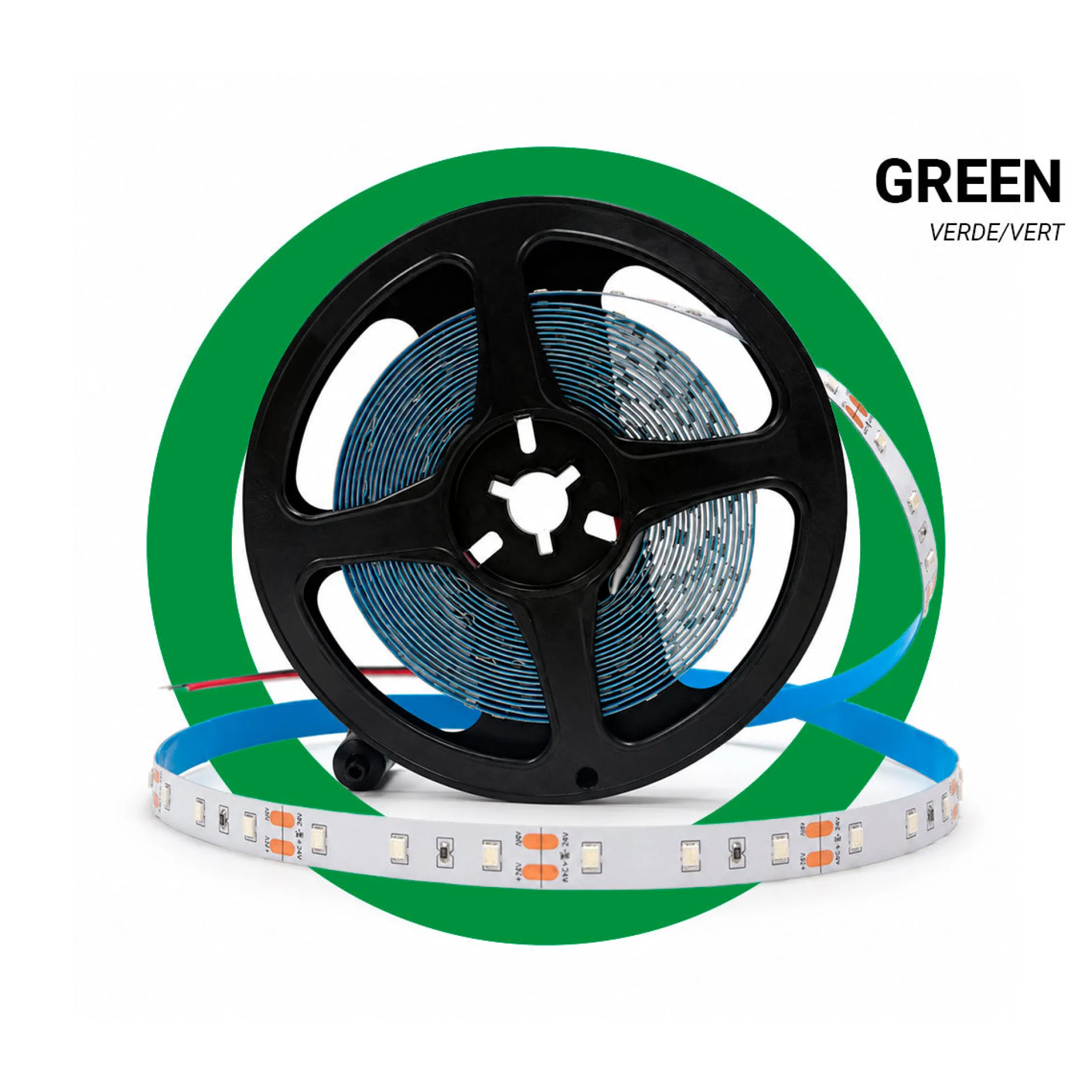 Tira de LED 12V-DC 50W 10mm monocolor IP20 (SMD2835 60ch/m) Rollo 5 metros