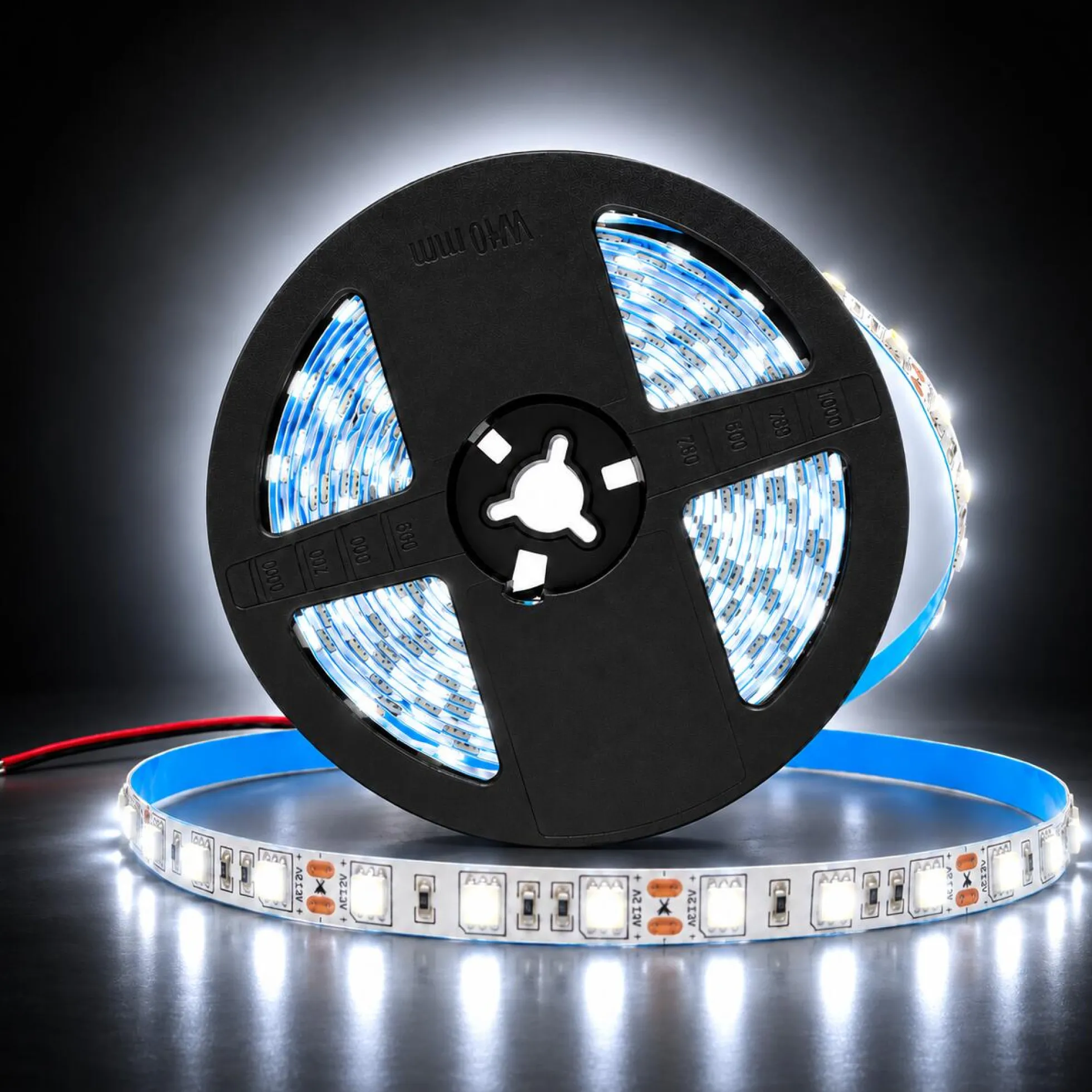Tira de LED 12V-DC 72W 10mm monocolor IP20 (SMD5050 60cn/m) Rollo 5 metros