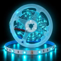 Tira de LED 12V-DC 36W 10mm multicolor RGB IP20 (SMD5050 30ch/m) Rollo 5 metros